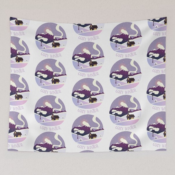 Item preview, Cozy Winter House Design designed and sold by CreativNode.