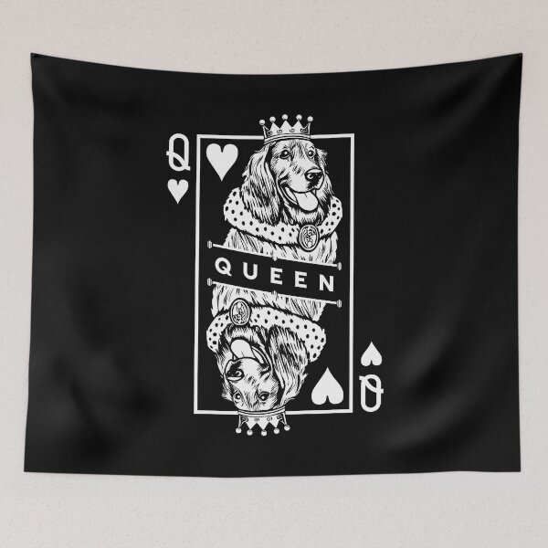 Item preview, Irish Setter Queen Of Hearts Funny Dog Lover Card Pop Art designed and sold by GrandeDuc.