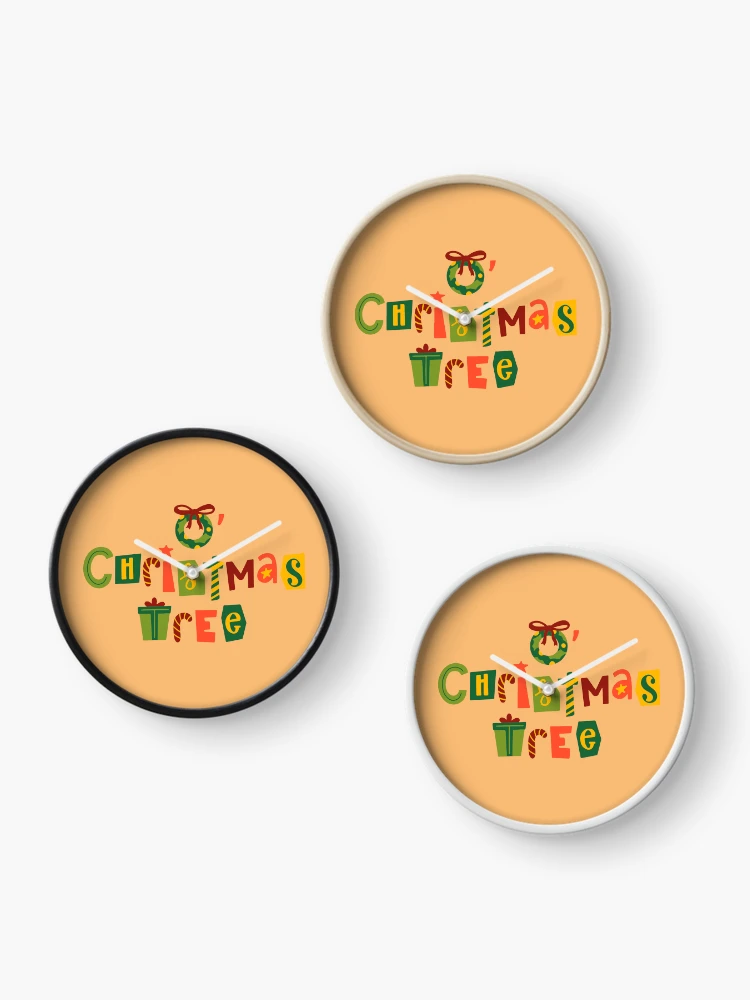 Thumbnail 3 of 4, Clock, Christmas tree designed and sold by RIXXI HEY CO..