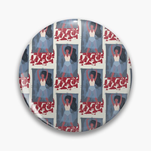 Item preview, Blue boho style ballet dancer pattern designed and sold by reka88.