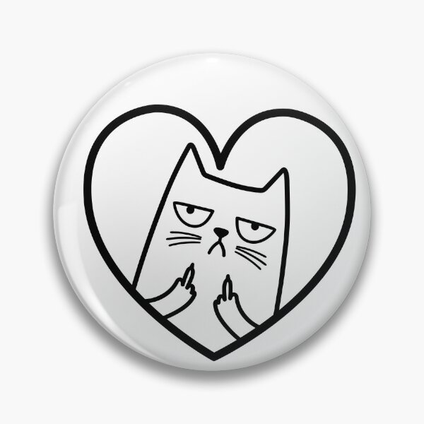 Item preview, Gato volteando el dedo medio designed and sold by TuftedCat.