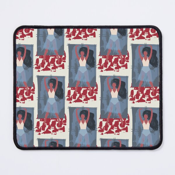 Item preview, Blue boho style ballet dancer pattern designed and sold by reka88.