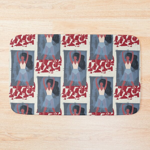 Item preview, Blue boho style ballet dancer pattern designed and sold by reka88.