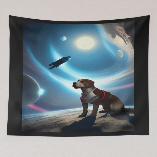 Item preview, Dog In Space,Deep Style Abstract of Abstraction Art Dog,Space Classic designed and sold by ValleyDream.