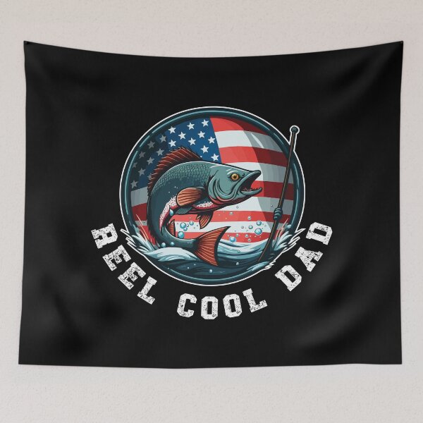 Item preview, Vintage Usa Flag Fathers Day Fishing Reel Cool designed and sold by vectrus.