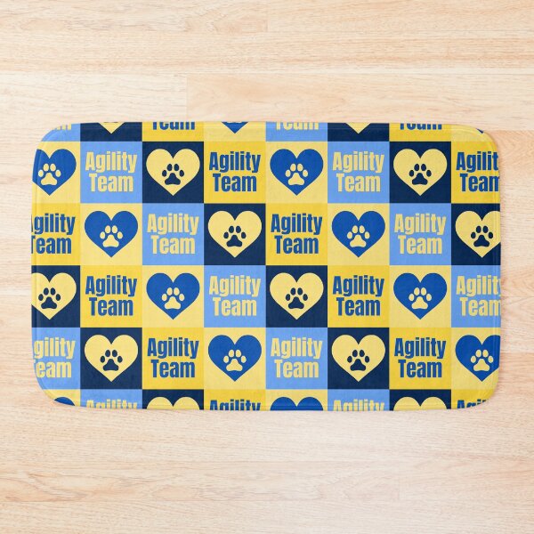 Item preview, Agility team in blue and yellow with a heart designed and sold by PausePapote.