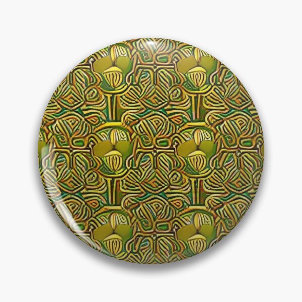 Item preview, Gold meandering pattern  designed and sold by KRainbird.