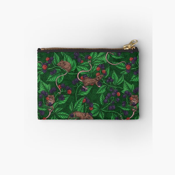 Item preview, Mice and blackberries on dark green designed and sold by Katerina Mitkova Kirilova.
