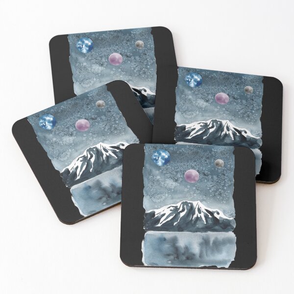 Item preview, Dark Mountain Under Three Moons designed and sold by CreativNode.