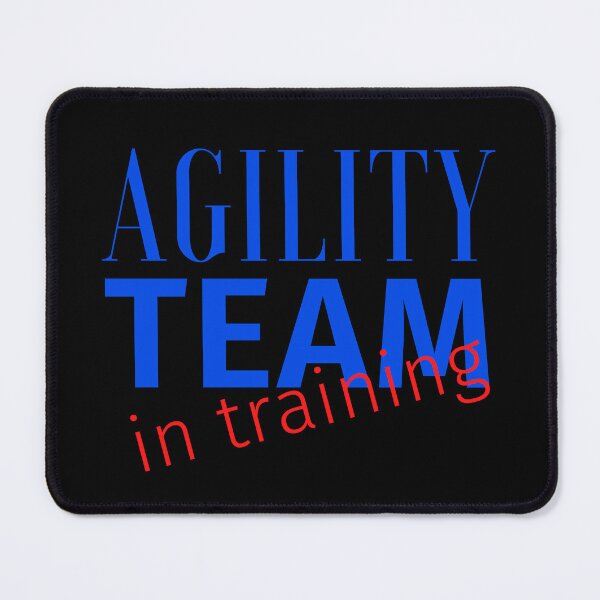 Item preview, Agility team in training in blue and red designed and sold by PausePapote.