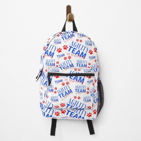 Item preview, Agility team in training in blue and red designed and sold by PausePapote.
