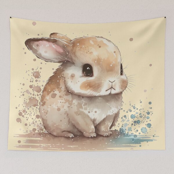 Item preview, Watercolor Bunny designed and sold by Milovani.