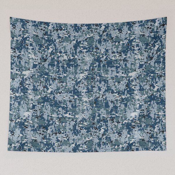 Item preview, Navy Marine Digital Camouflage Pattern Decor designed and sold by Garaga.