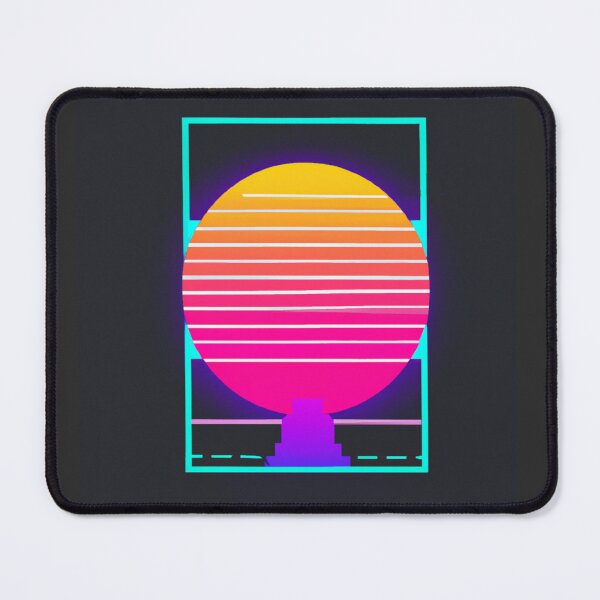 Item preview, Outrun retro sunset in a frame designed and sold by SJG-digital.