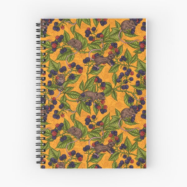 Item preview, Mice and blackberries on yellow designed and sold by Katerina Mitkova Kirilova.