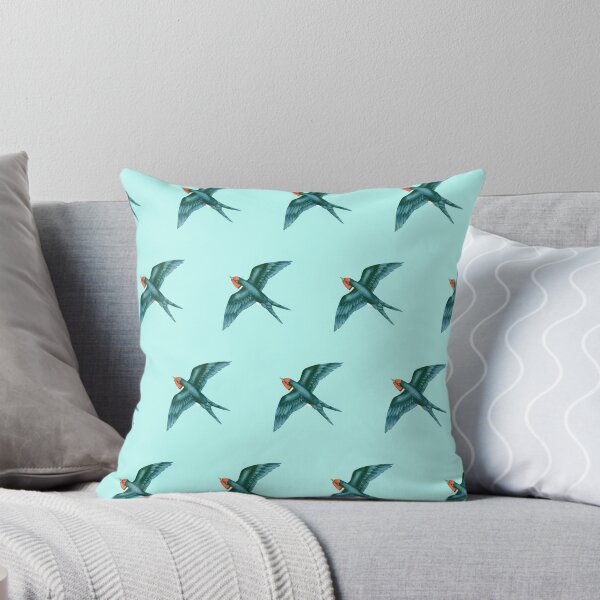 Item preview, Swift Swallow on Aqua designed and sold by ThistleandFox.