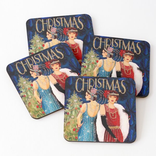Item preview, FLAPPERS : Vintage With Christmas Tree Print designed and sold by posterbobs.