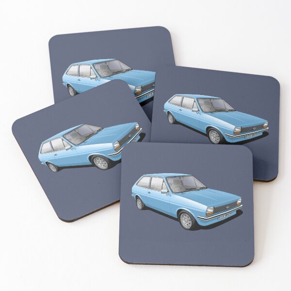 Artikelvorschau, Ford Fiesta Mk 1 in Kosmosblau entworfen und verkauft von candc-retro.