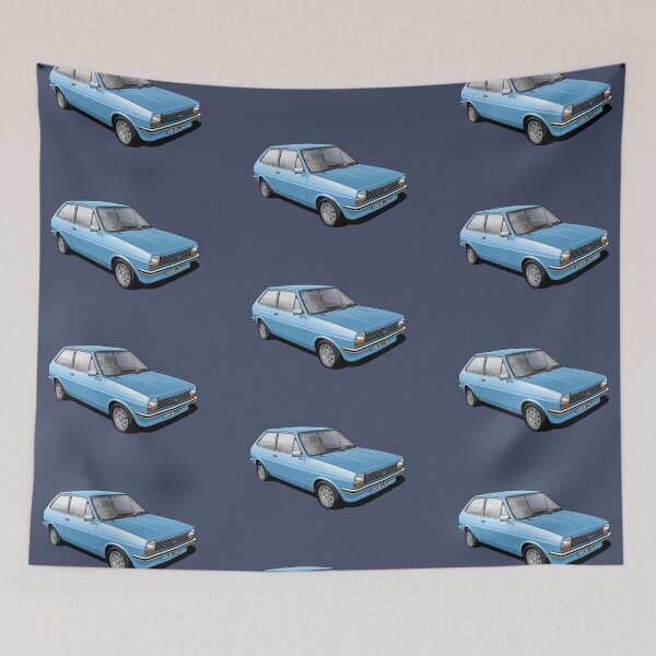 Item preview, Ford Fiesta Mk 1 in cosmos blue designed and sold by candc-retro.