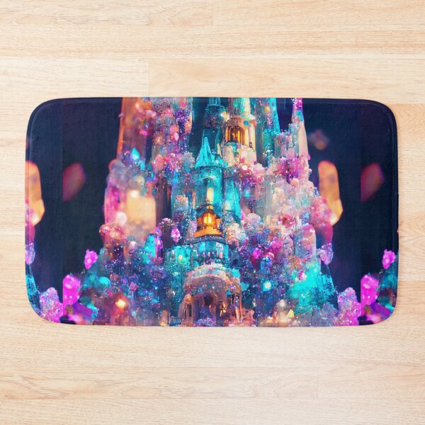 Item preview, Crystal Cinderella Castle Rainbow Lights Amethyst Quatz designed and sold by TJino.