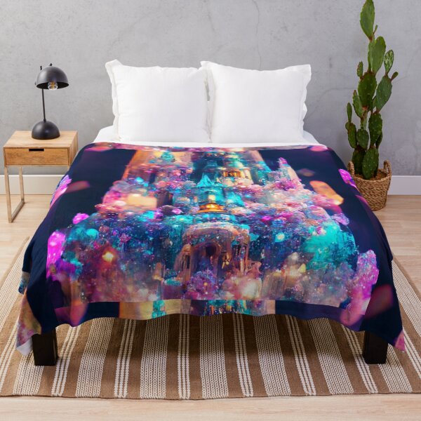 Item preview, Crystal Cinderella Castle Rainbow Lights Amethyst Quatz designed and sold by TJino.