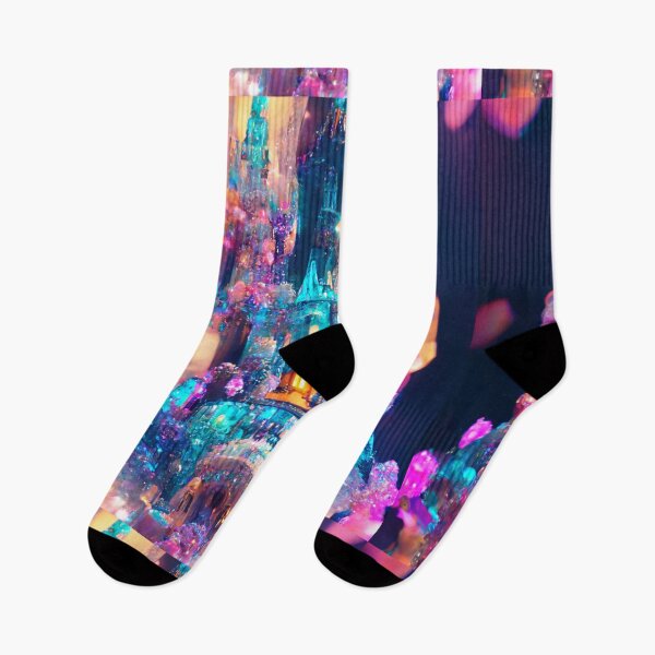 Item preview, Crystal Cinderella Castle Rainbow Lights Amethyst Quatz designed and sold by TJino.