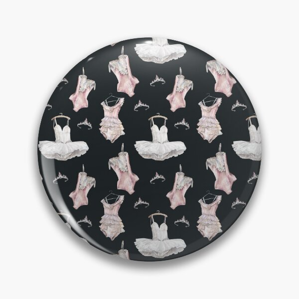 Item preview, Black Vintage Ballet dancer pattern designed and sold by reka88.