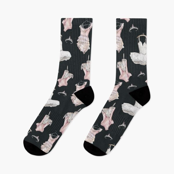 Item preview, Black Vintage Ballet dancer pattern designed and sold by reka88.
