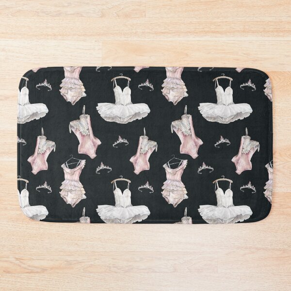 Item preview, Black Vintage Ballet dancer pattern designed and sold by reka88.