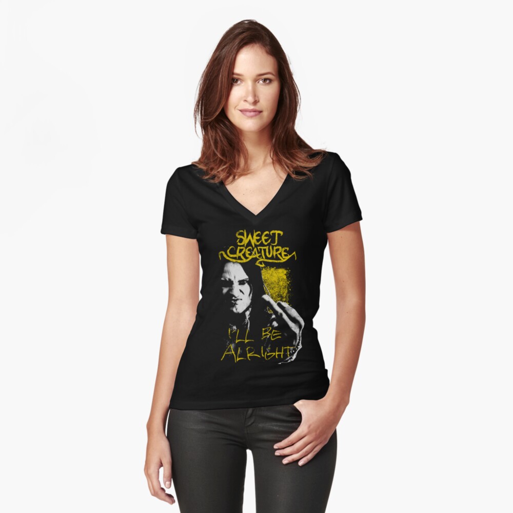 Item preview, Fitted V-Neck T-Shirt designed and sold by sweetcreature66.