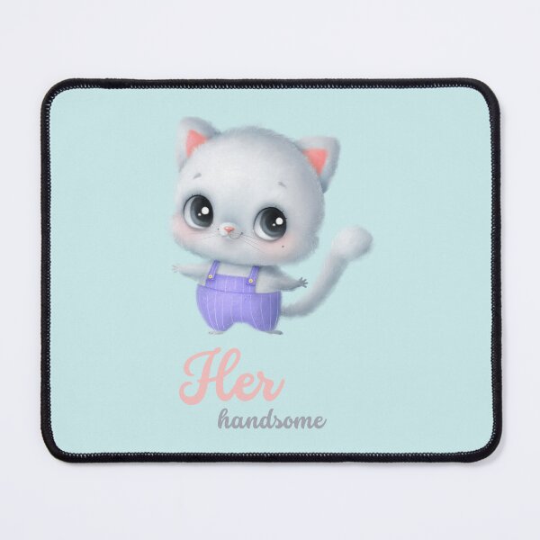 Item preview, Cute Cat Couple Sticker for Boys designed and sold by DaffodilArts.