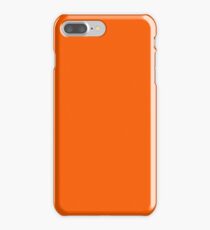 Festive Orange Accent Solid Color Decor iPhone 7 Plus Case