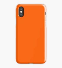Festive Orange Accent Solid Color Decor iPhone Case
