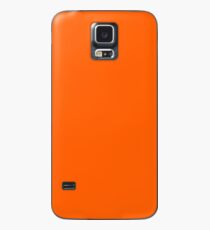 Festive Orange Accent Solid Color Decor Case/Skin for Samsung Galaxy