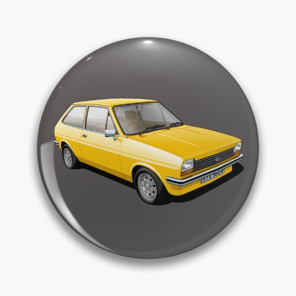 Artikelvorschau, Ford Fiesta Mk 1 in Signalgelb entworfen und verkauft von candc-retro.