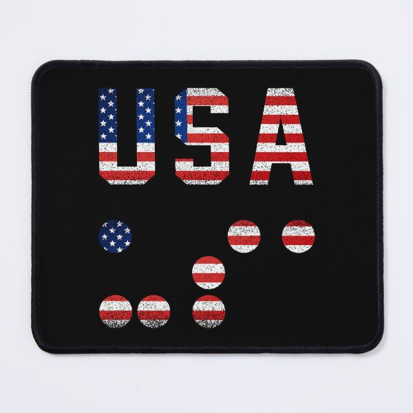 Item preview, USA Blind, USA Flag,Braille USA, Funny Gift designed and sold by MAZARDA.