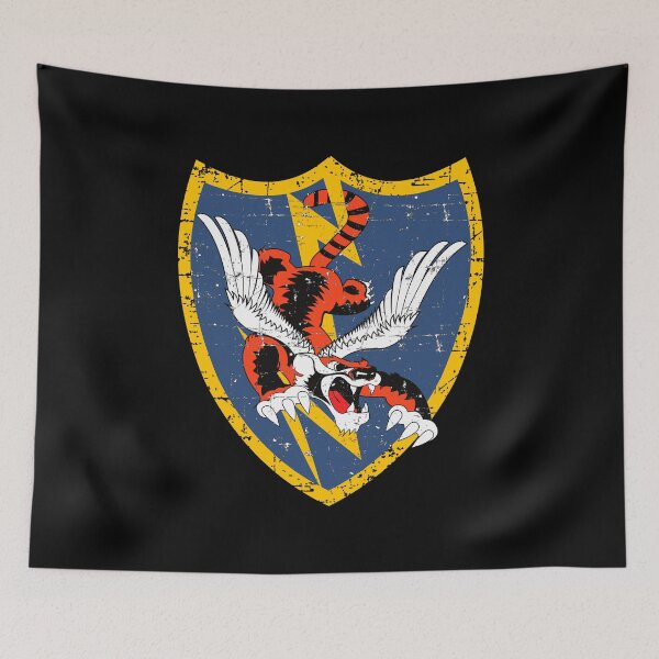 Item preview, AVG - Flying Tigers - Shield Patch - Grunge Style designed and sold by pzd501.