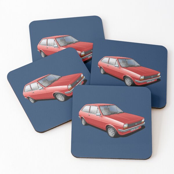Artikelvorschau, Ford Fiesta Mk 1 in venezianischem Rot entworfen und verkauft von candc-retro.