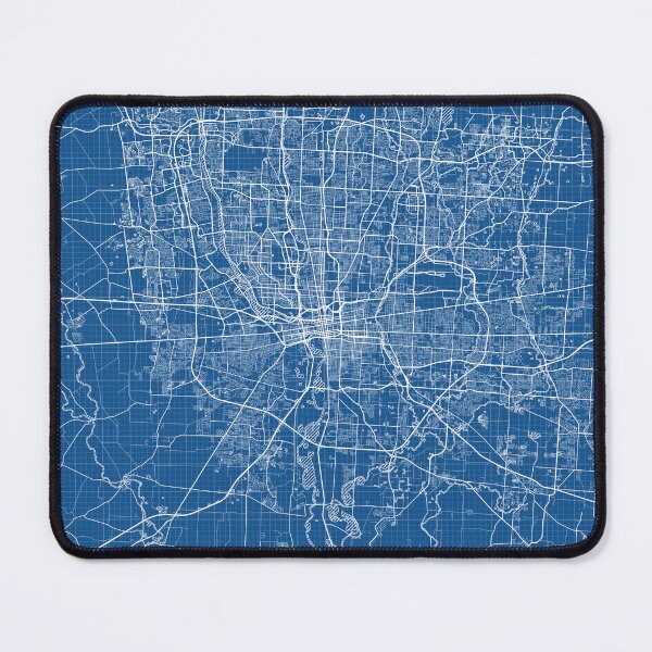 Item preview, Columbus City Map of Ohio, USA - Blueprint designed and sold by deMAP.