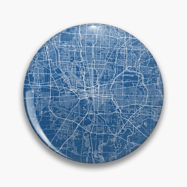 Item preview, Columbus City Map of Ohio, USA - Blueprint designed and sold by deMAP.