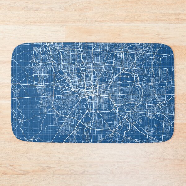 Item preview, Columbus City Map of Ohio, USA - Blueprint designed and sold by deMAP.