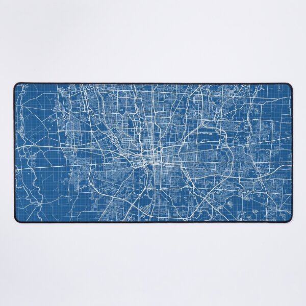 Item preview, Columbus City Map of Ohio, USA - Blueprint designed and sold by deMAP.