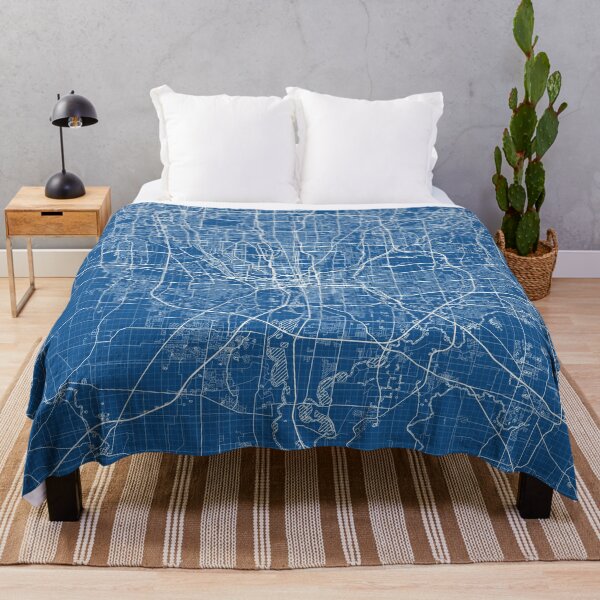 Item preview, Columbus City Map of Ohio, USA - Blueprint designed and sold by deMAP.