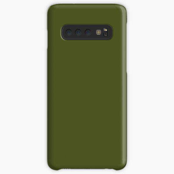 Olive Green Accent Solid Color Decor Samsung Galaxy Snap Case