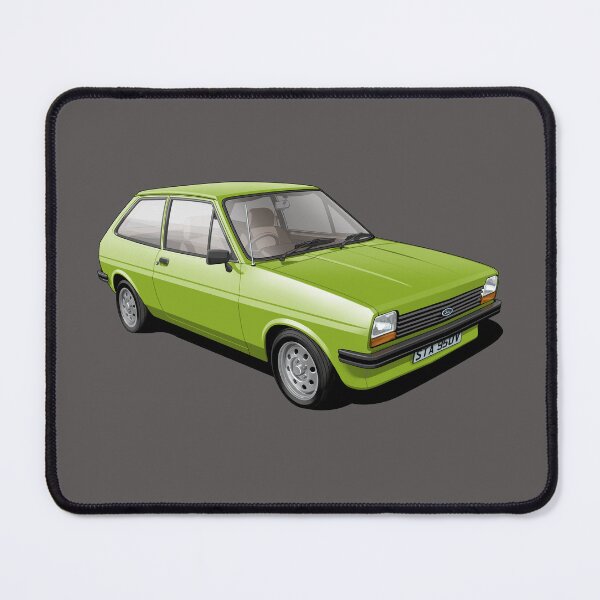 Aperçu de l'œuvre Ford Fiesta Mk 1 en vert java créée et vendue par candc-retro.