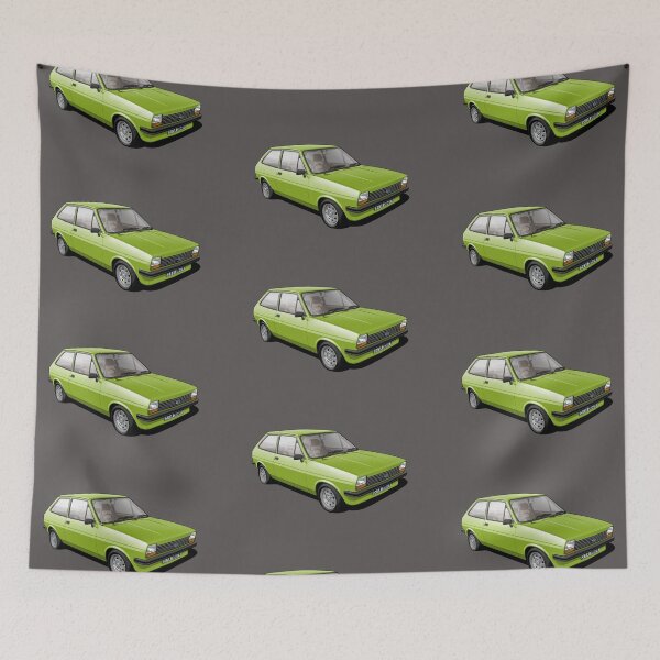 Item preview, Ford Fiesta Mk 1 in java green designed and sold by candc-retro.