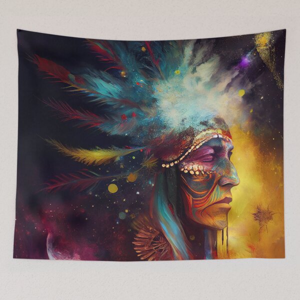 Item preview, Shaman portrait designed and sold by CEVmemories.