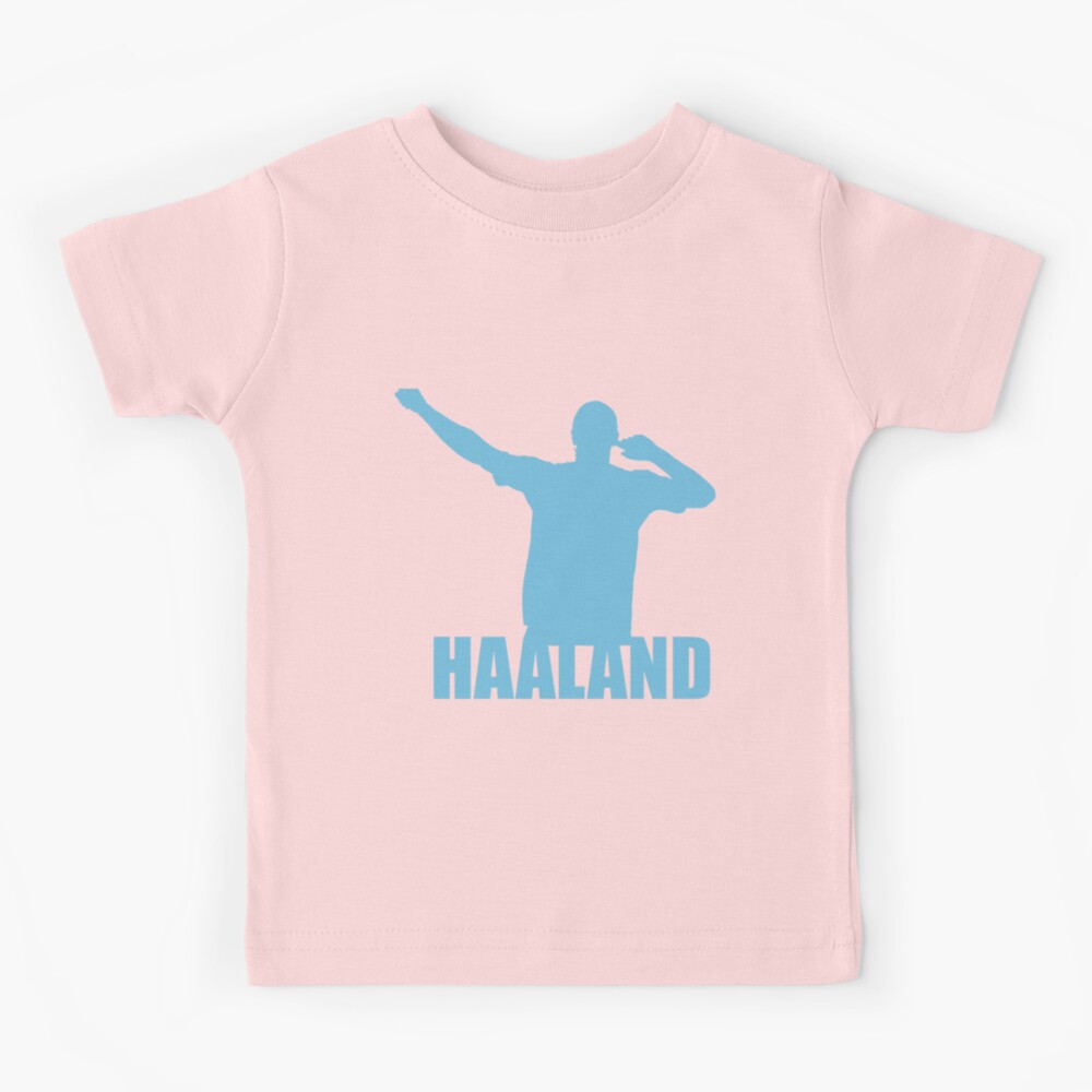 Youth Erling Haaland Sky Blue Manchester City Name & Number T-Shirt