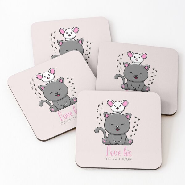 Item preview, Cute Rat and Cat Couple Sticker  designed and sold by DaffodilArts.