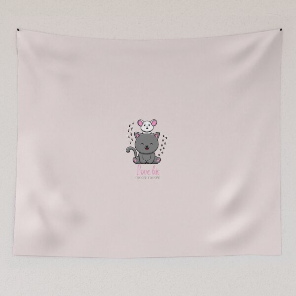 Item preview, Cute Rat and Cat Couple Sticker  designed and sold by DaffodilArts.